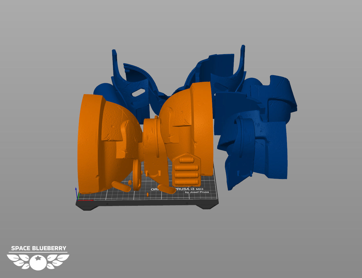 Space Blueberry Heavy Helmet