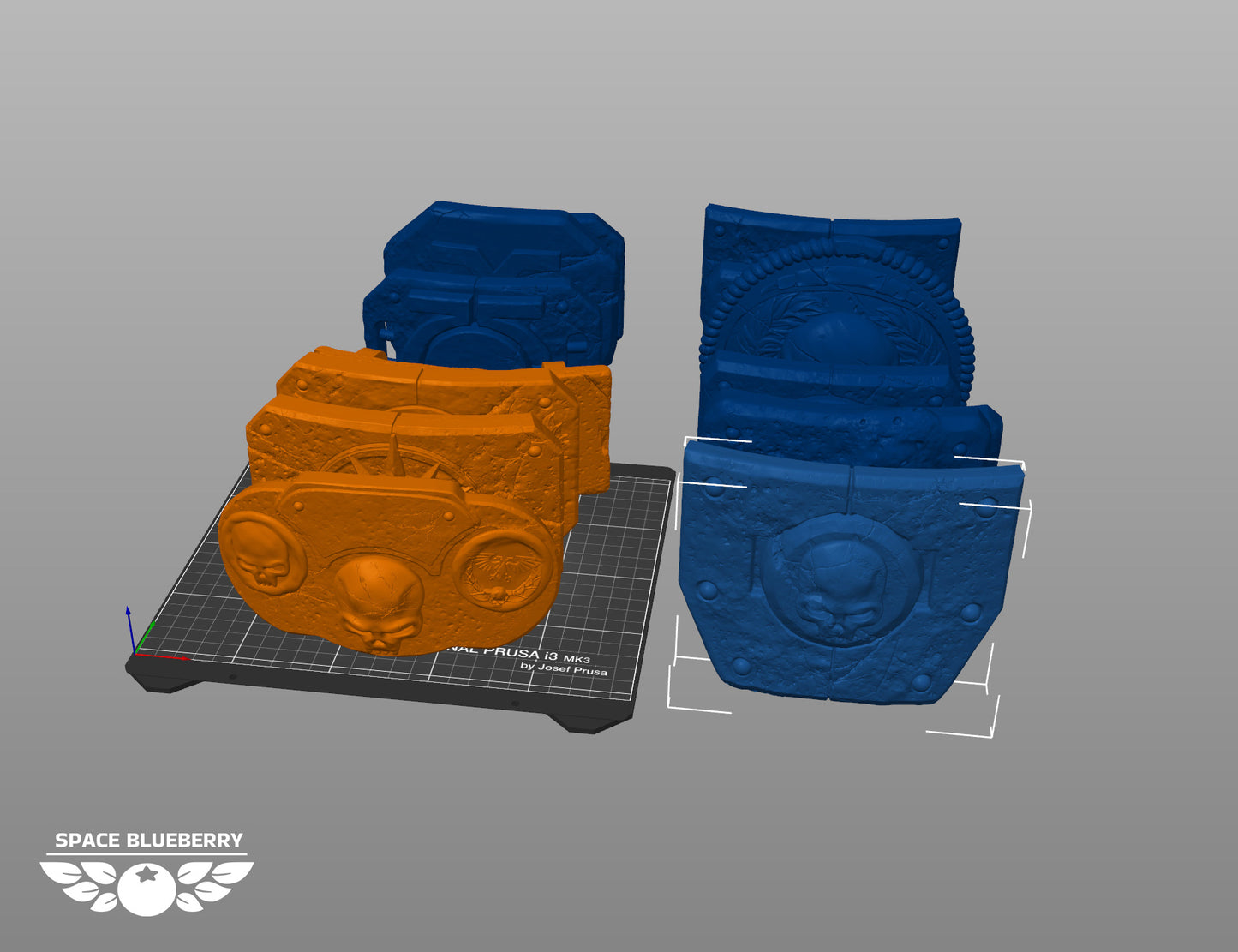 Space Blueberry Belt Buckles
