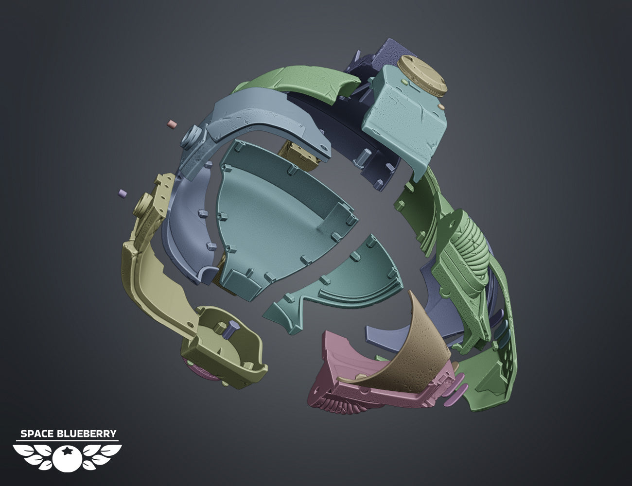 Space Blueberry Tactical Relic Helmet