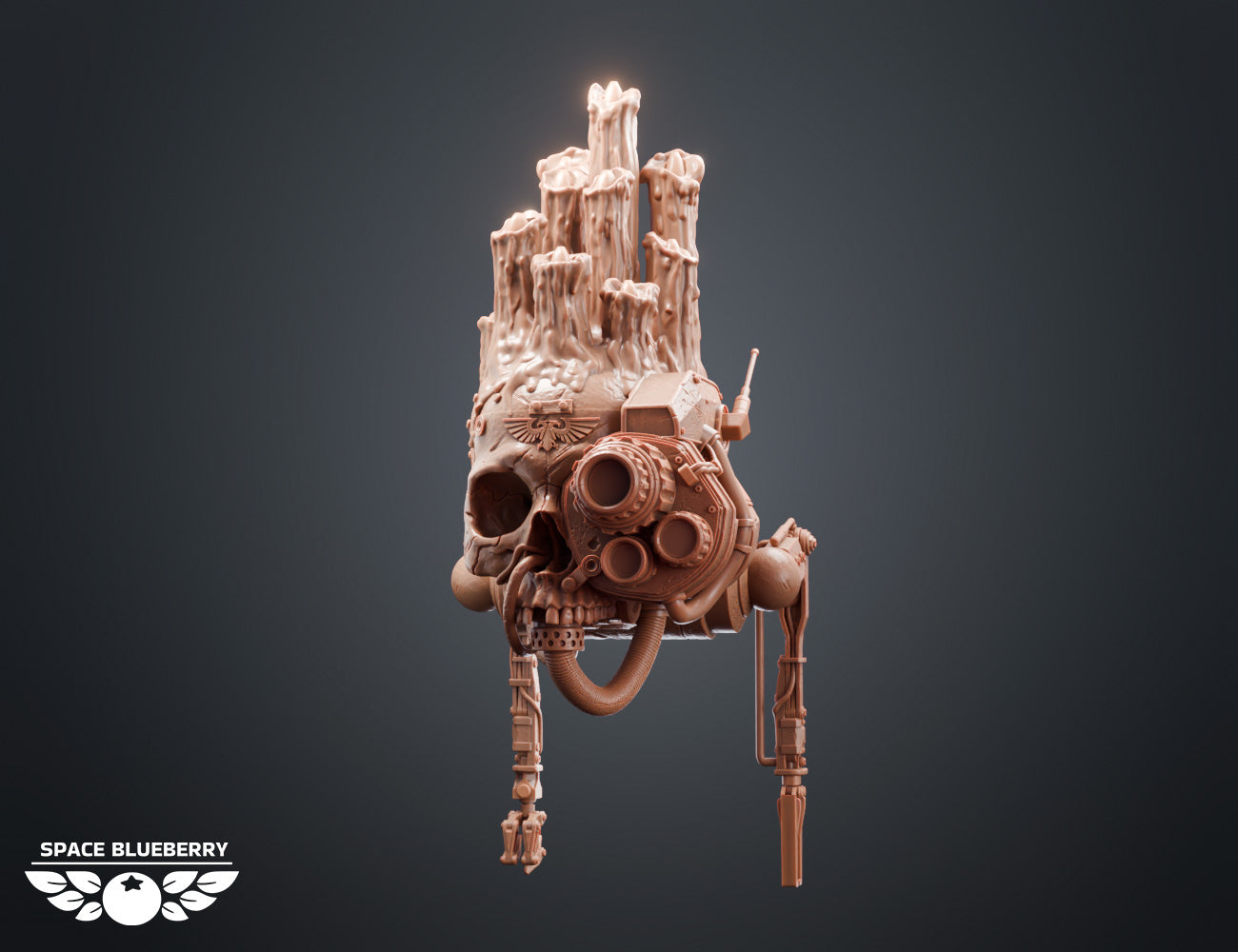 Servo Skull LED Candlelit Lantern