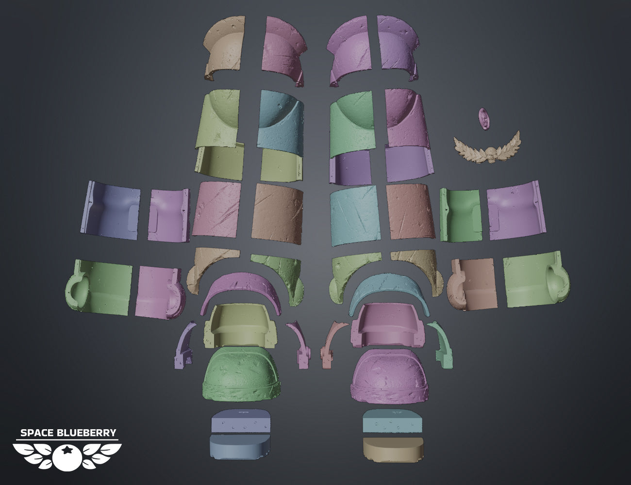 Space Blueberry Leg Armor