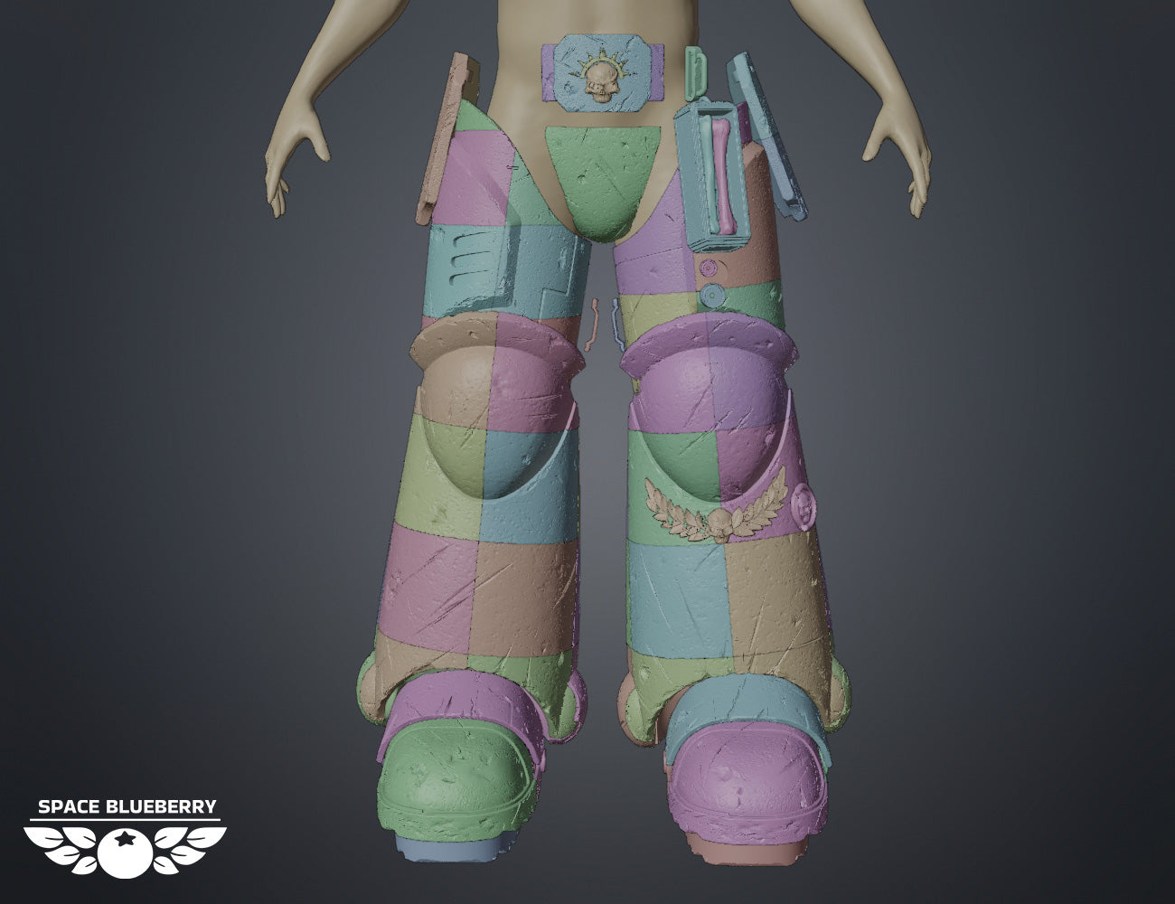 Space Blueberry Power Armor Set