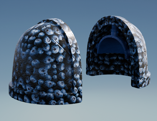 Space Blueberry Shoulder Pauldrons