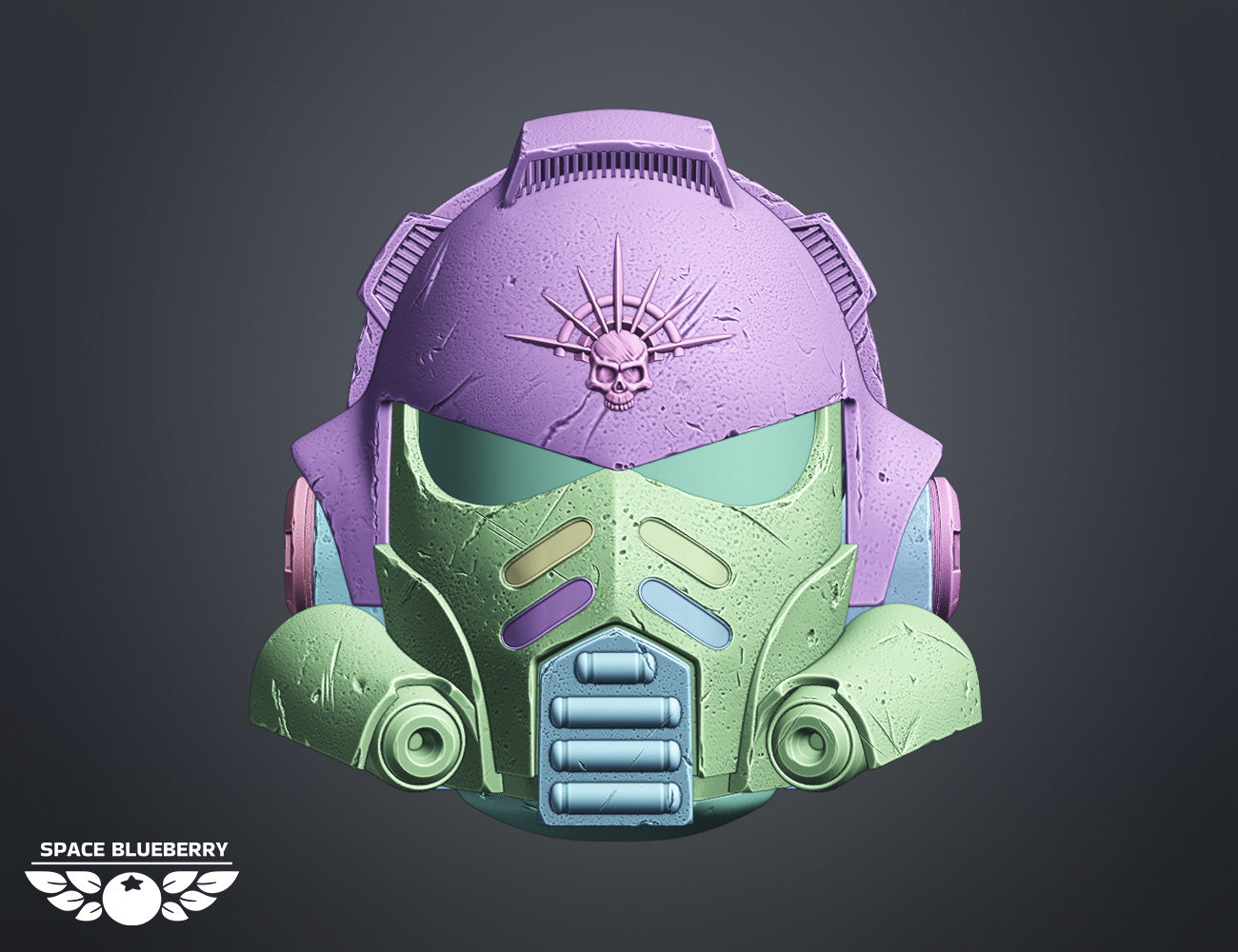 Space Blueberry Heavy Helmet
