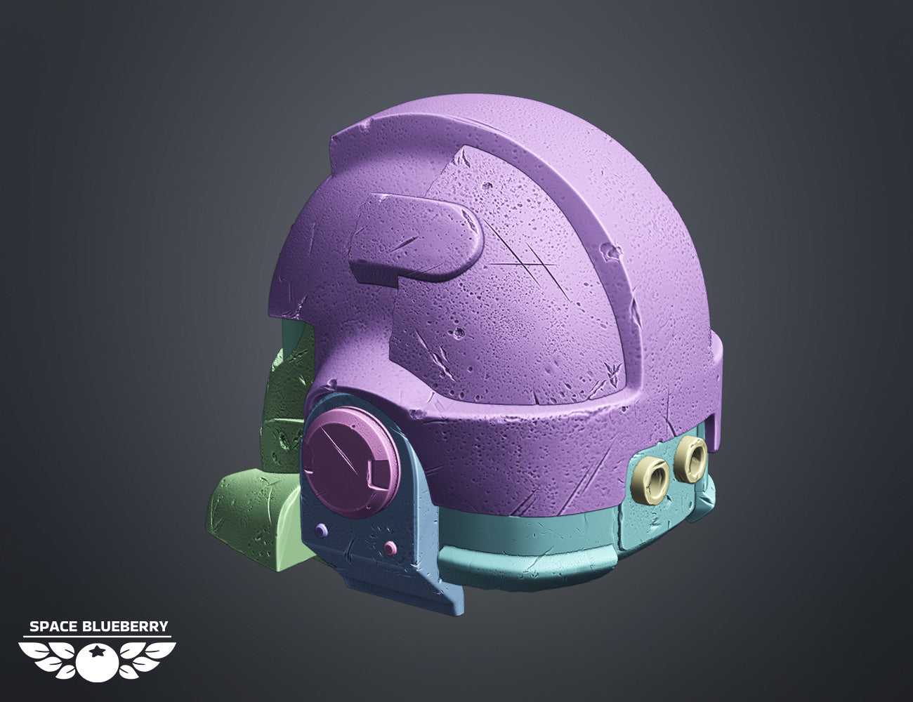 Space Blueberry Heavy Helmet