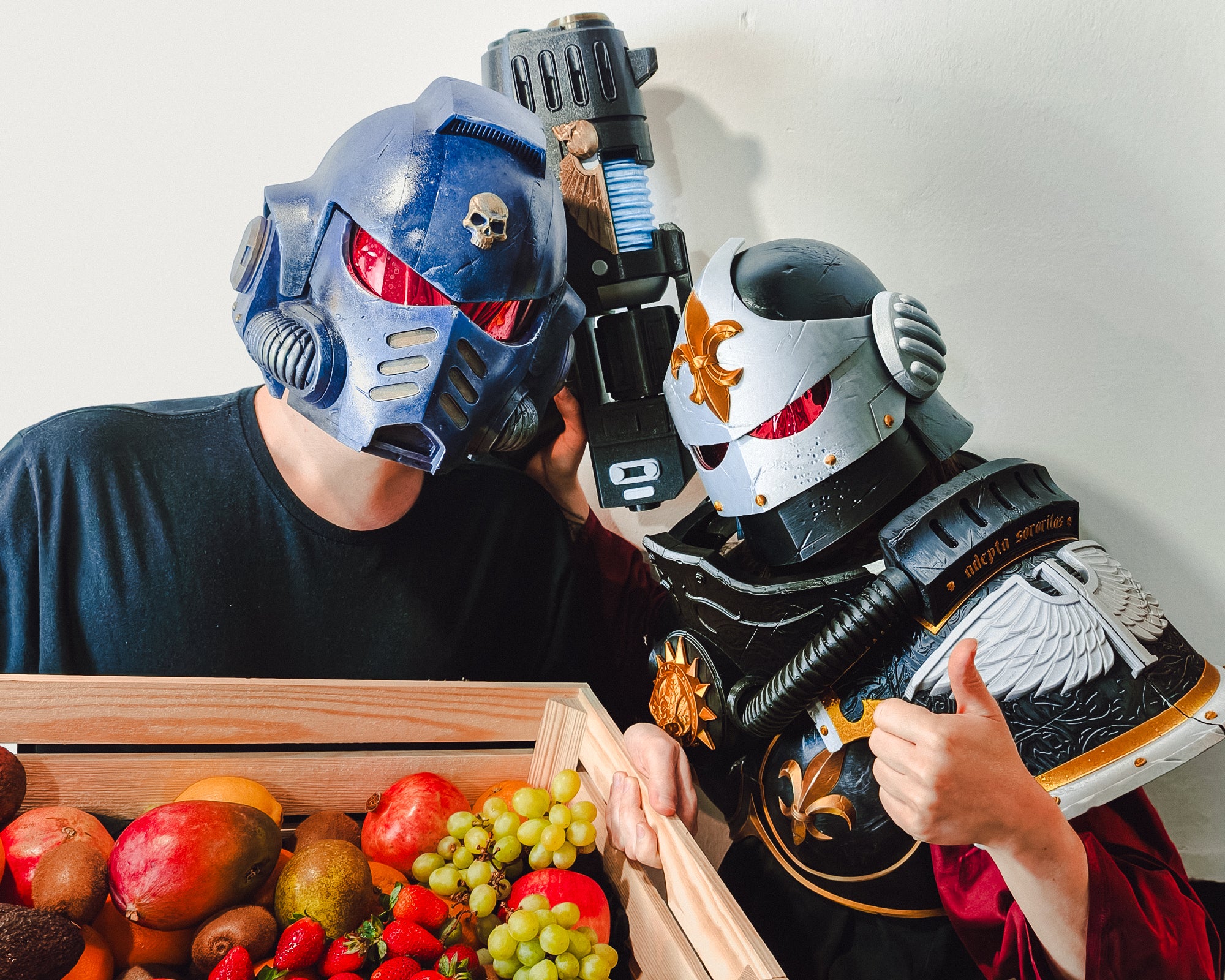 Space Marine and Sister of Battle 3D printed cosplay costumes STL file by Space Blueberry fruit STL store