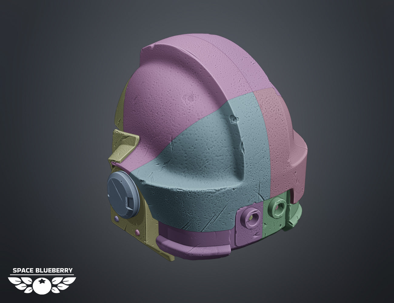Space Blueberry Bulwark Helmet