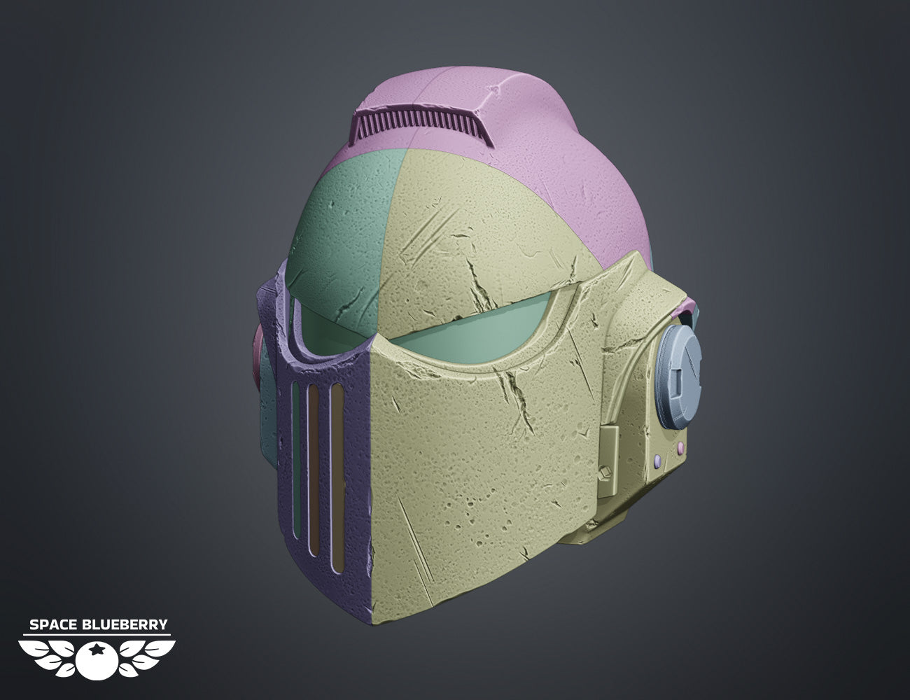 Space Blueberry Bulwark Helmet
