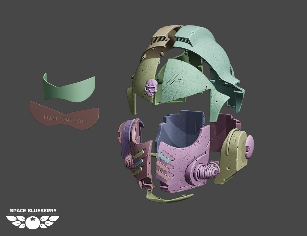 Space Blueberry Helmet