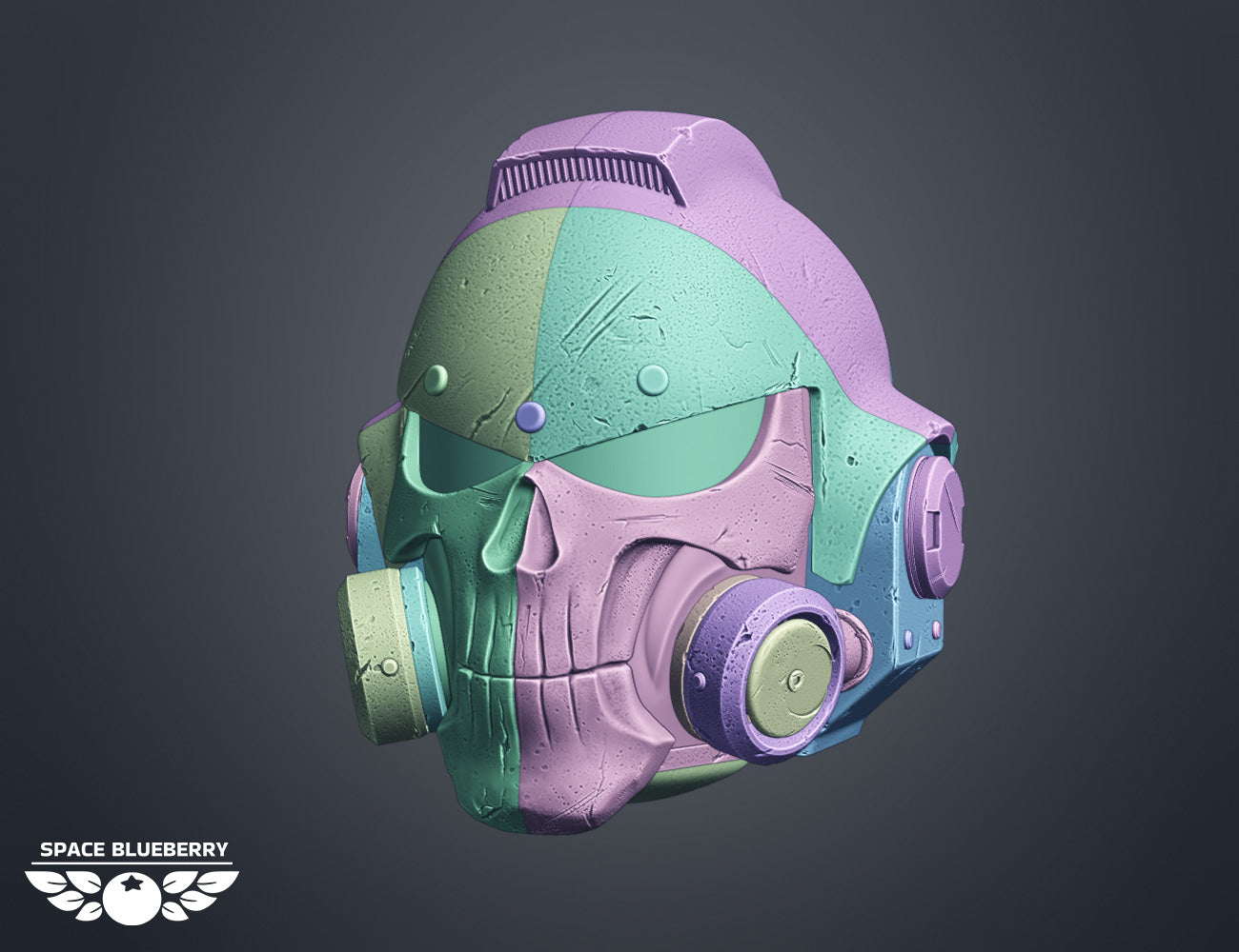 Space Blueberry Vanguard Phobos Helmet