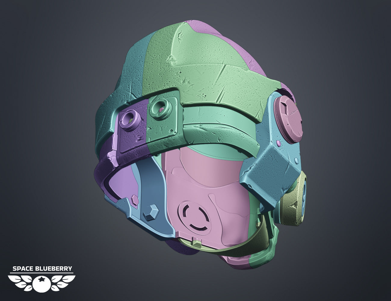 Space Blueberry Vanguard Phobos Helmet