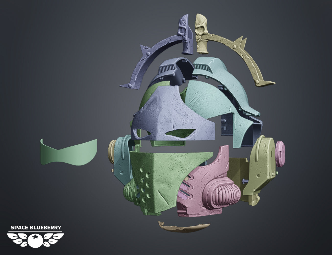 Space Blueberry Tactical Relic Helmet